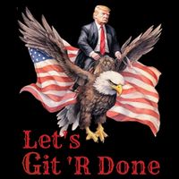 Donald Trump Riding Bald Eagle LetS Git R Done Impact Tech Backpack