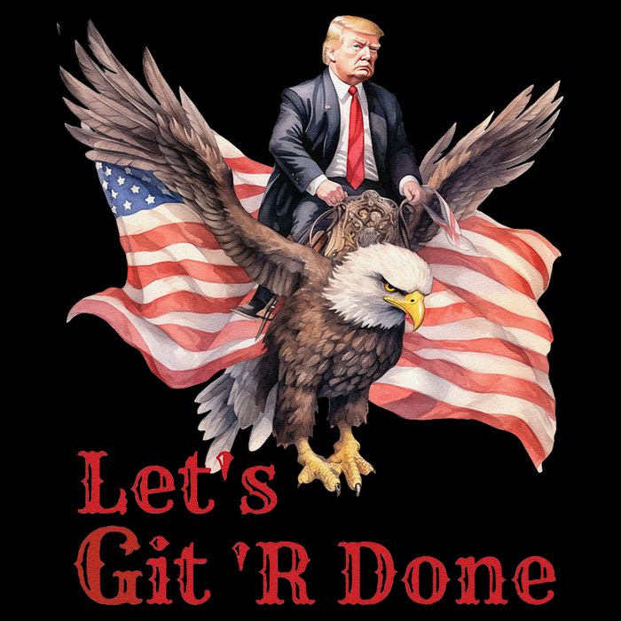 Donald Trump Riding Bald Eagle LetS Git R Done Impact Tech Backpack