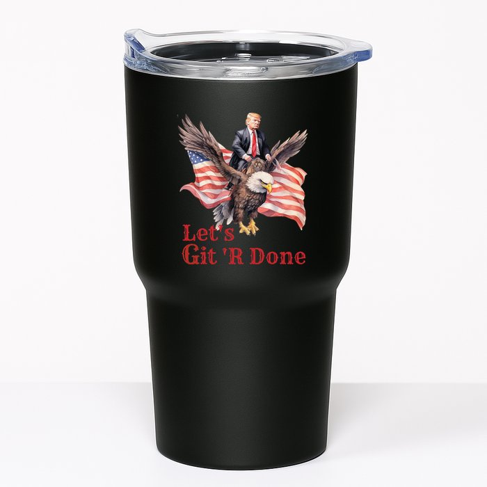Donald Trump Riding Bald Eagle LetS Git R Done Tumbler
