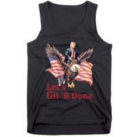 Donald Trump Riding Bald Eagle LetS Git R Done Tank Top