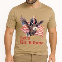 Donald Trump Riding Bald Eagle LetS Git R Done Performance Shirt