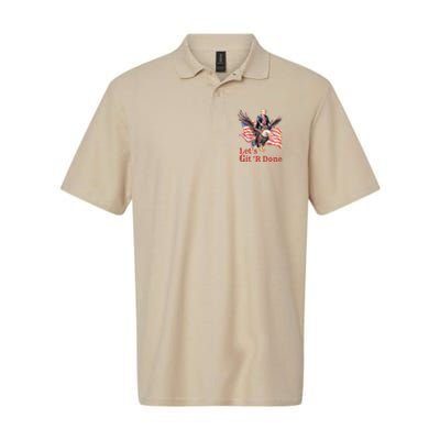 Donald Trump Riding Bald Eagle LetS Git R Done Polo