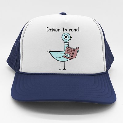 Driven To Read Pigeon Library Reading Books Reader Trucker Hat