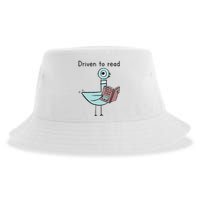 Driven To Read Pigeon Library Reading Books Reader Sustainable Bucket Hat