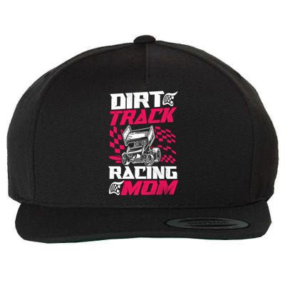 Dirt Track Racing Race Sprint Car Grandma Mom Gift Wool Snapback Cap