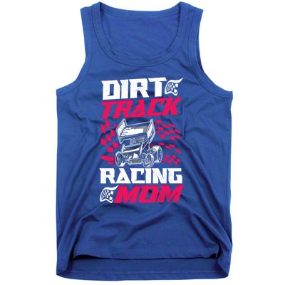 Dirt Track Racing Race Sprint Car Grandma Mom Gift Tank Top