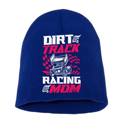 Dirt Track Racing Race Sprint Car Grandma Mom Gift Short Acrylic Beanie