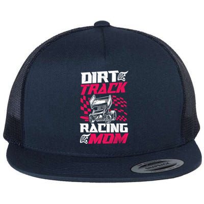 Dirt Track Racing Race Sprint Car Grandma Mom Gift Flat Bill Trucker Hat