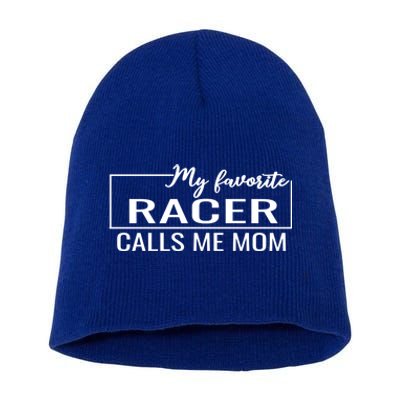 Dirt Track Racing Racers Mom Sprint Car Racing Rally Gift Short Acrylic Beanie