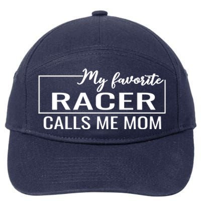 Dirt Track Racing Racers Mom Sprint Car Racing Rally Gift 7-Panel Snapback Hat