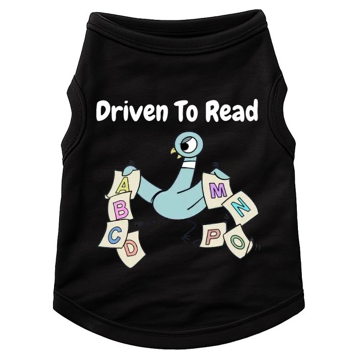 Driven To Read Pigeon Library Reading Books Reader Doggie Tank