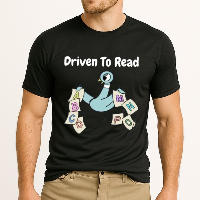 Driven To Read Pigeon Library Reading Books Reader Performance Shirt