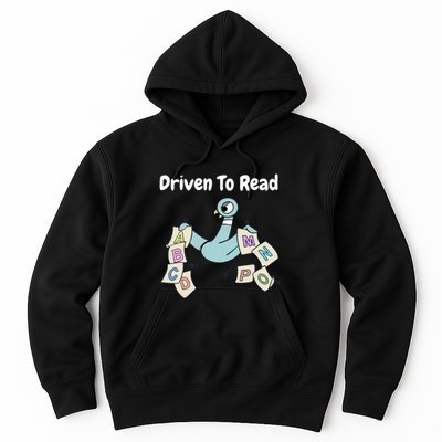 Driven To Read Pigeon Library Reading Books Reader Hoodie