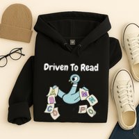 Driven To Read Pigeon Library Reading Books Reader Hoodie
