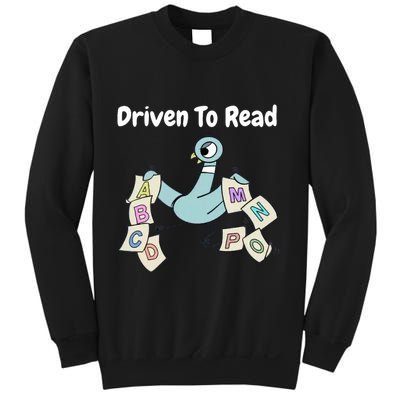 Driven To Read Pigeon Library Reading Books Reader Sweatshirt