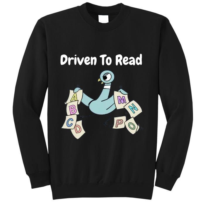 Driven To Read Pigeon Library Reading Books Reader Sweatshirt