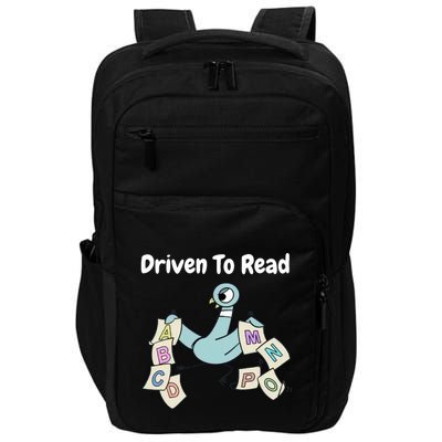 Driven To Read Pigeon Library Reading Books Reader Impact Tech Backpack