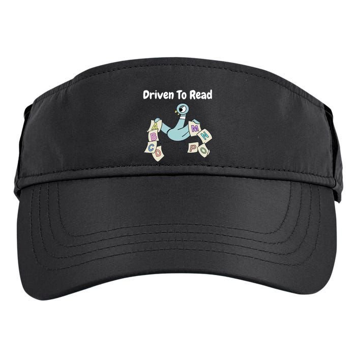 Driven To Read Pigeon Library Reading Books Reader Adult Drive Performance Visor