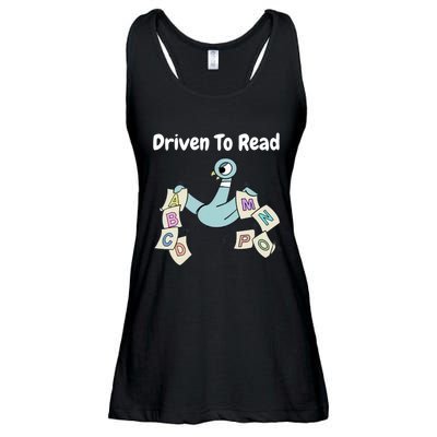 Driven To Read Pigeon Library Reading Books Reader Ladies Essential Flowy Tank