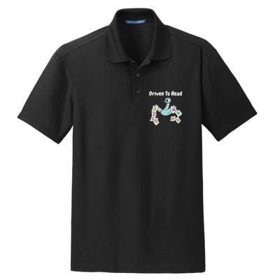 Driven To Read Pigeon Library Reading Books Reader Dry Zone Grid Polo