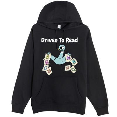 Driven To Read Pigeon Library Reading Books Reader Premium Pullover Hoodie