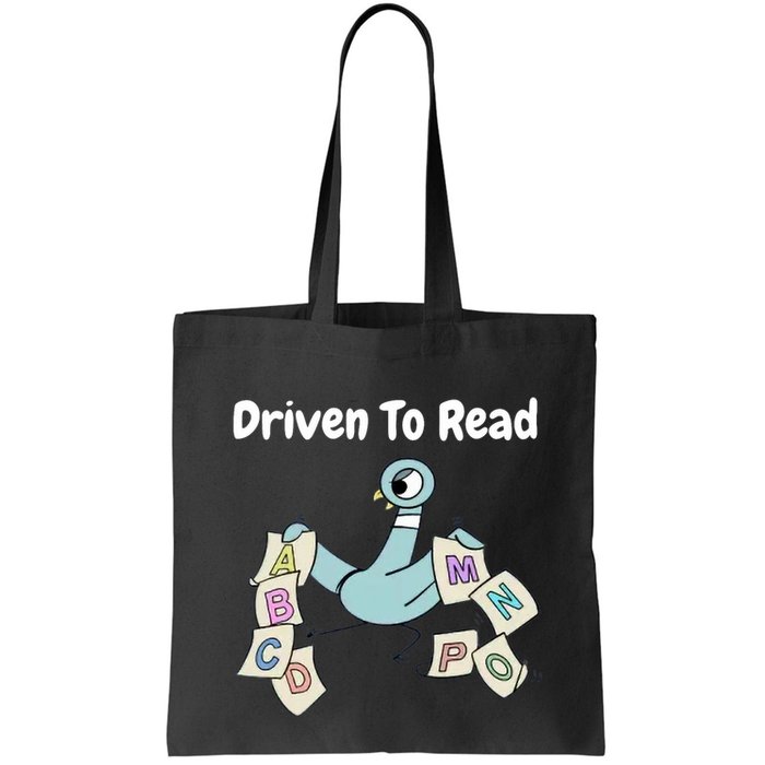 Driven To Read Pigeon Library Reading Books Reader Bag