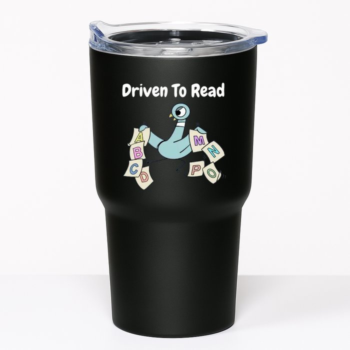 Driven To Read Pigeon Library Reading Books Reader Tumbler