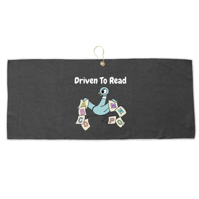 Driven To Read Pigeon Library Reading Books Reader Large Microfiber Waffle Golf Towel