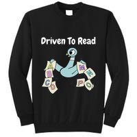 Driven To Read Pigeon Library Reading Books Reader Tall Sweatshirt