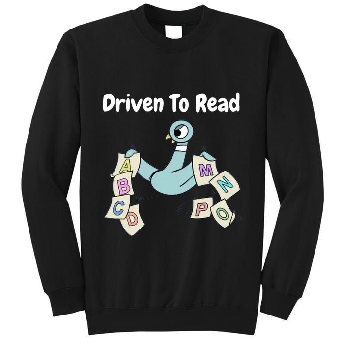 Driven To Read Pigeon Library Reading Books Reader Tall Sweatshirt