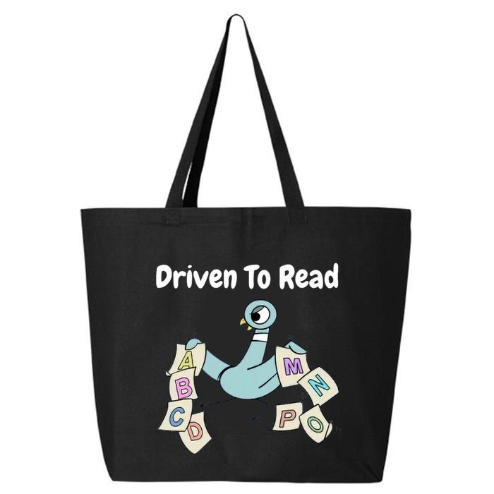 Driven To Read Pigeon Library Reading Books Reader 25L Jumbo Tote