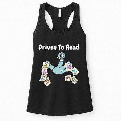 Driven To Read Pigeon Library Reading Books Reader Womens Tank Top