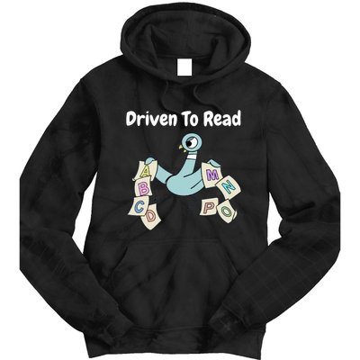 Driven To Read Pigeon Library Reading Books Reader Tie Dye Hoodie