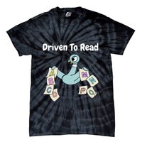 Driven To Read Pigeon Library Reading Books Reader Tie-Dye T-Shirt