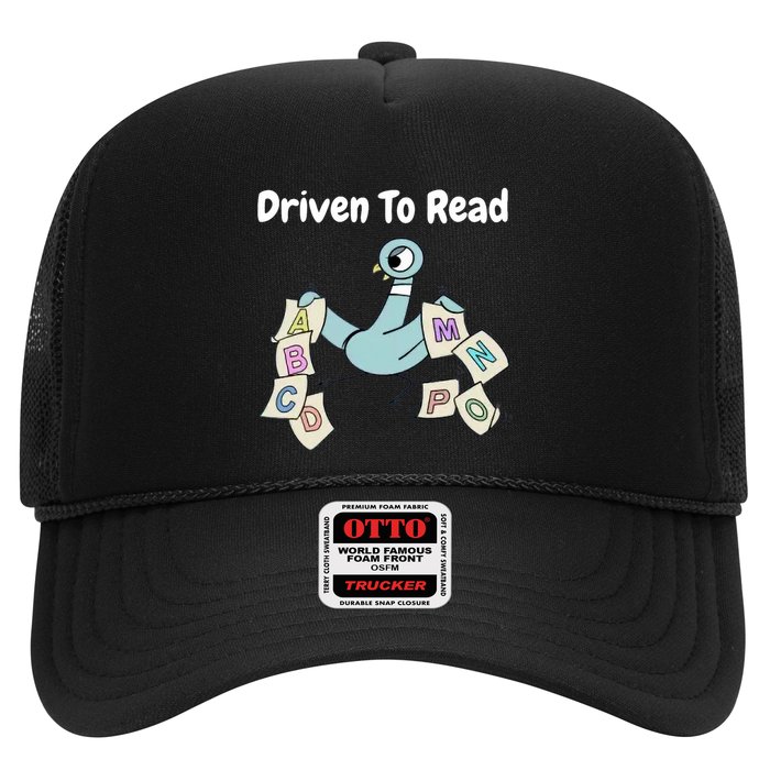 Driven To Read Pigeon Library Reading Books Reader Trucker Hat