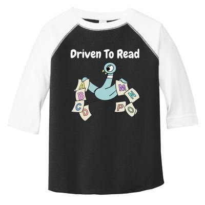 Driven To Read Pigeon Library Reading Books Reader Toddler Fine Jersey T-Shirt