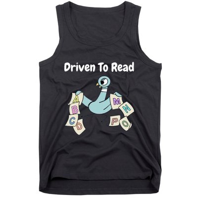 Driven To Read Pigeon Library Reading Books Reader Tank Top