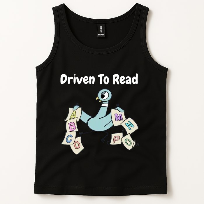 Driven To Read Pigeon Library Reading Books Reader Tank Top