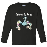 Driven To Read Pigeon Library Reading Books Reader Toddler Long Sleeve Shirt