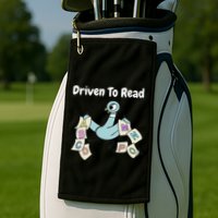 Driven To Read Pigeon Library Reading Books Reader Golf Towel