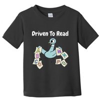 Driven To Read Pigeon Library Reading Books Reader Toddler T-Shirt