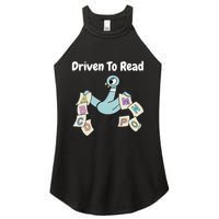 Driven To Read Pigeon Library Reading Books Reader Women's Perfect Tri Rocker Tank