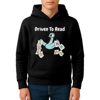 Driven To Read Pigeon Library Reading Books Reader Kids Hoodie