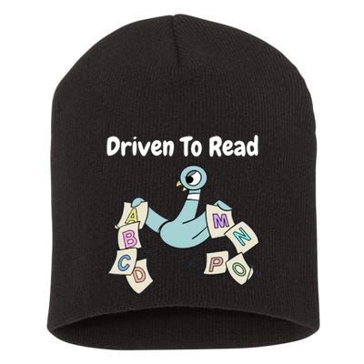 Driven To Read Pigeon Library Reading Books Reader Short Acrylic Beanie