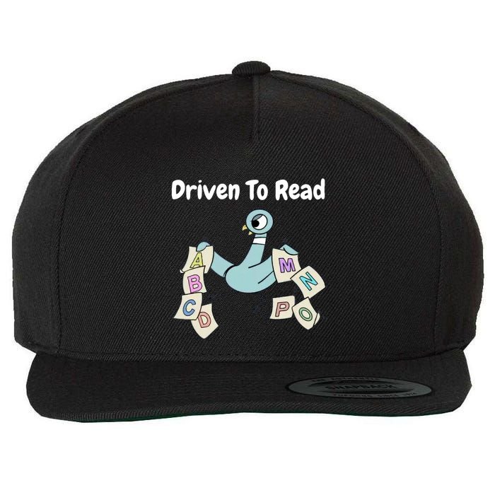 Driven To Read Pigeon Library Reading Books Reader Wool Snapback Cap