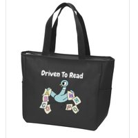 Driven To Read Pigeon Library Reading Books Reader Zip Tote Bag