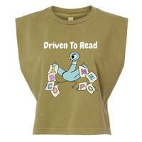 Driven To Read Pigeon Library Reading Books Reader Garment-Dyed Women's Muscle Tee