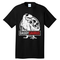 Daddysaurus T Rex Dinosaur Daddy Saurus Family Matching Tall T-Shirt