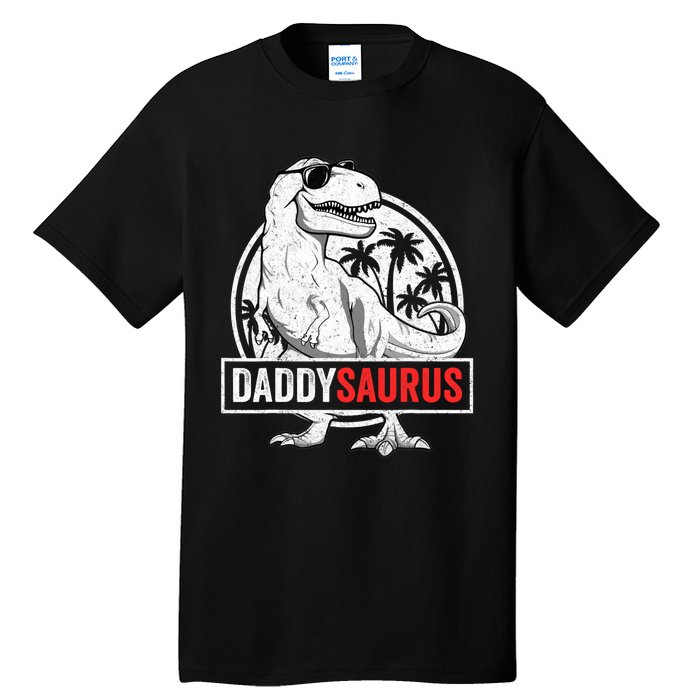 Daddysaurus T Rex Dinosaur Daddy Saurus Family Matching Tall T-Shirt