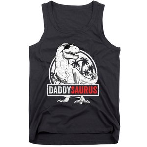 Daddysaurus T Rex Dinosaur Daddy Saurus Family Matching Tank Top